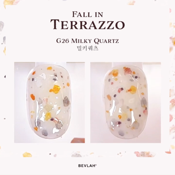 Milky Quartz (Fall in Terrazzo)